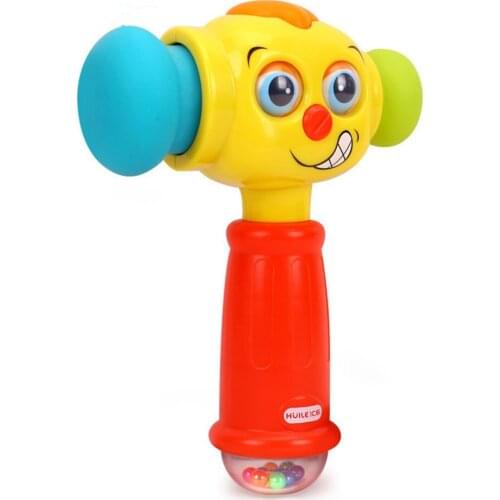 Hitting And Hammering Toy Musical Puzzle Electric Beating Tool Kid Toy Funny Hammer With Convertible Eyeballs