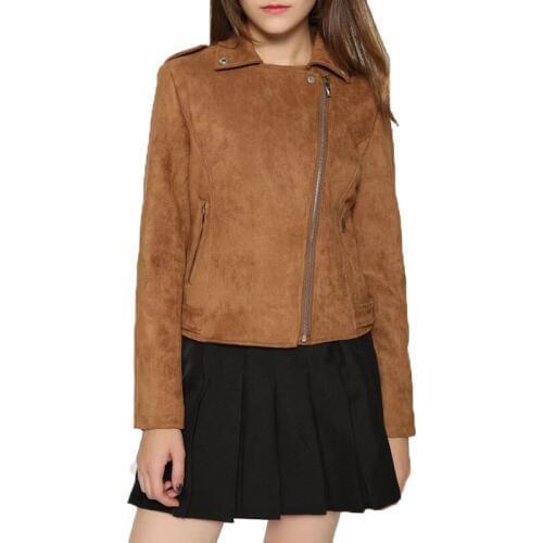 XLMJDZGS Women's Suede Jackets