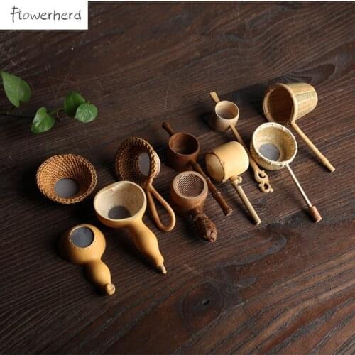 Japanese Tea Ceremony Bamboo Woven Tea Infuser Tea Strainer Bamboo Tea Filter Tea Leaking Tea Set Creative Kitchen Accessories