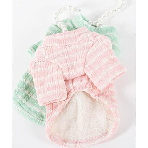 Winter Dog Shirt Pajamas Coat Cat Chihuahua Clothing Yorkshire Terrier Pomeranian Costume Poodle Bichon Schnauzer Dog Clothes