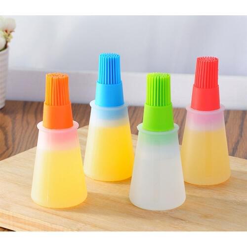 1 pc Grill Oil Bottle Brushes Silicone Liquid Oil Pen Cake Butter Bread Pastry Brush Baking BBQ Utensil Basting Brush