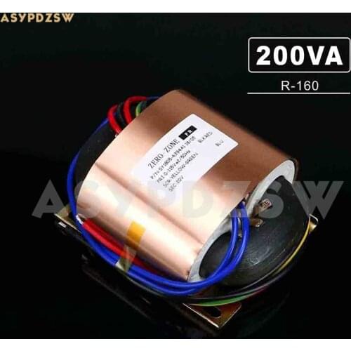 115V/230V R-160 200VA R type transformer With copper foil shield R-Core 200W 18V (Accept custom)