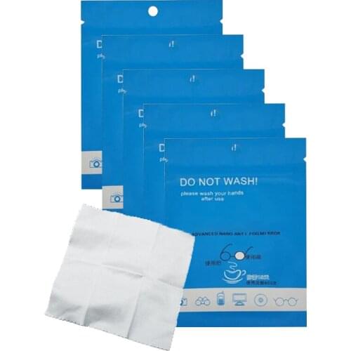 5 Pcs Eyeglasses Anti Fog Cleaning Cloths Lens Cleaning Wipes Anti Fog Cloth For Glasses Fiber Suede High Quality Soft And Clean