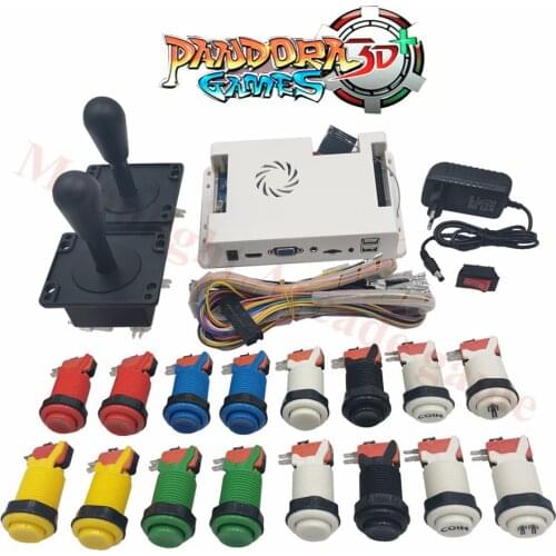 Arcade DIY Kit WIFI Online Download 3D Pandora 8000 in 1 Game Board With Happ Style Button and 4/8way American style joystick