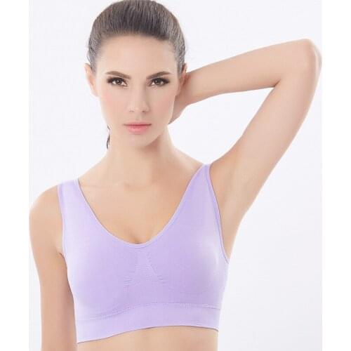 Non-Binding Underwear Plus Size Yoga Shockproof Sports Bra Non Steel Ring Seamless One-piece Bra