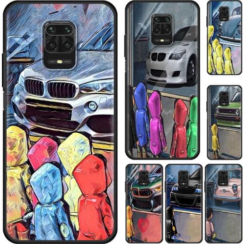 Boy Girl See Sports Car Drift Cell Phone Case for Xiaomi Redmi Note 9S 9 8 10 Pro 7 8T 9C 10 9A 7A 8A K40 Mobile Phones Cover