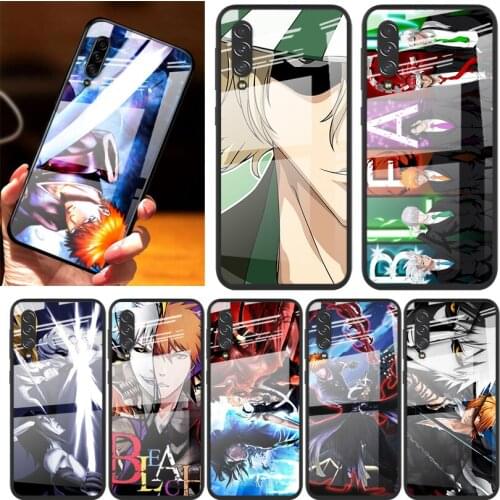 Anime Bleach ichigo For Samsung Note 20 10 9 8 Ultra Lite Plus 5G A70 A50 A40 A30 A20 A10 Tempered Glass Phone Case