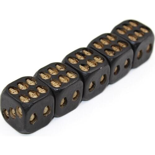 Black Resin Skull Dice Six Sided D6 Dice 3D Skeleton Devil Dice Board Game Bar Party Game Toys for Children Kids Gift 5Pcs/set