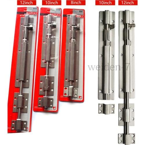 Stainless Steel Door Latch Slide Lock Barrel Bolt 1pc
