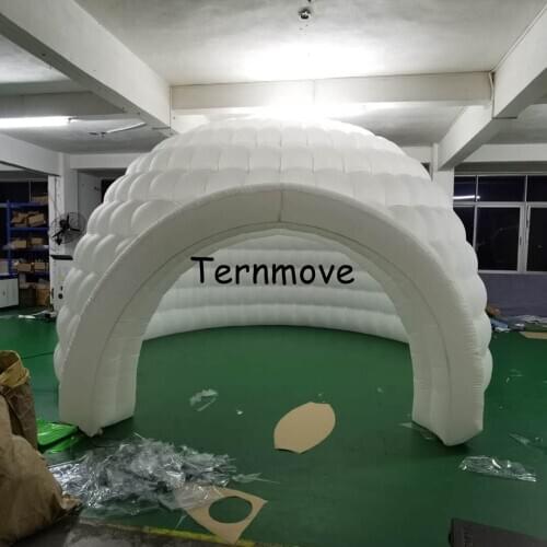 Giant inflatable dome igloo tent with led lighting luna tent inflatable showroom tent / dome tent with LED lights - toy tent