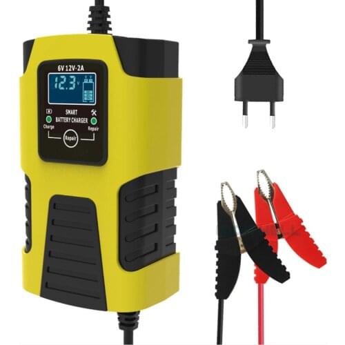 Pulse Repair 6V 12V battery charger 6V 12V 2A Universal Automatic lead acid battery charger for motorcycle battery toy car