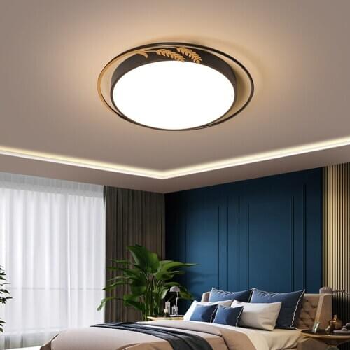 Round LED Ceiling Lights With Remote For Dining Room Bedroom Kitchen Corridor Lusure Lamps Fixture Indoor Decoration Home Light