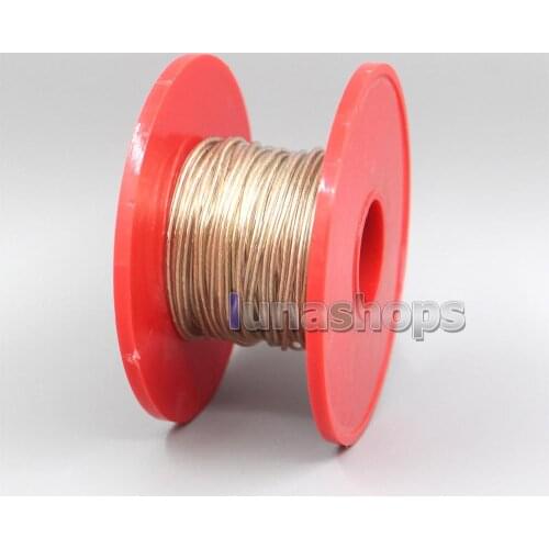 LN007059 7N OCC Gold Plated + 7N OCC Silver Plated Diameter 1.3mm Headphone Earphone Custom Bulk Wires