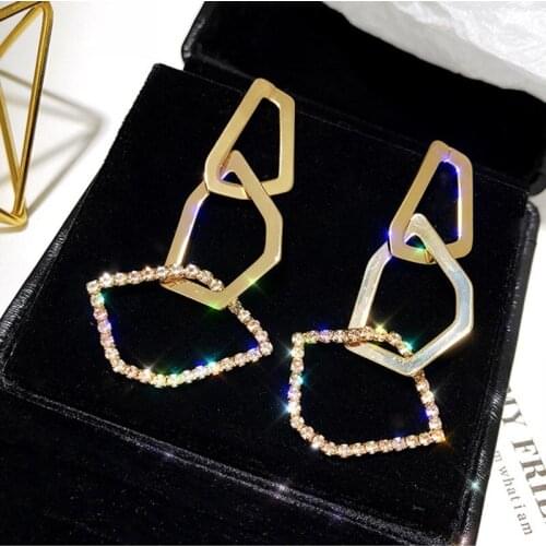 Fashion Earrings Female Korean Temperament Cold Wind Ins Earrings Female Simple Earrings Jewelry Earrings Gift