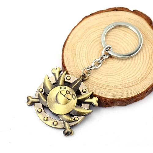 Fashion Anime Cosplay One Piece Thousand Sunny Pendants Keychain Key Ring 6329