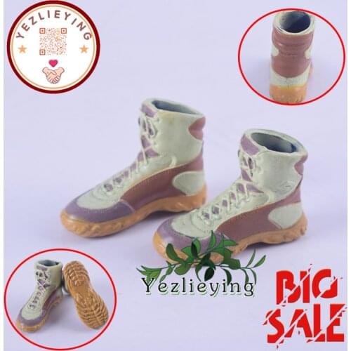 1/6 Scale Male Military Model Casual Desert Hollow Soft Rubber Boots Shoes Sand Combat Boots Fit For 12"Inch Action Figure Body