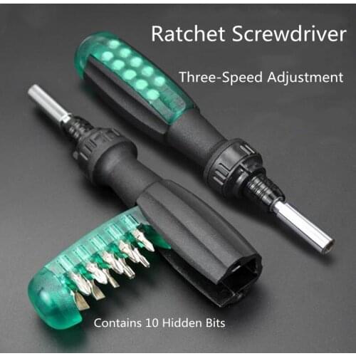 11 In 1 Ratchet Screwdriver Combo Set Multifunction Adjustable Magnetic Screwdriver Repair Tools For The Household Industry Tool