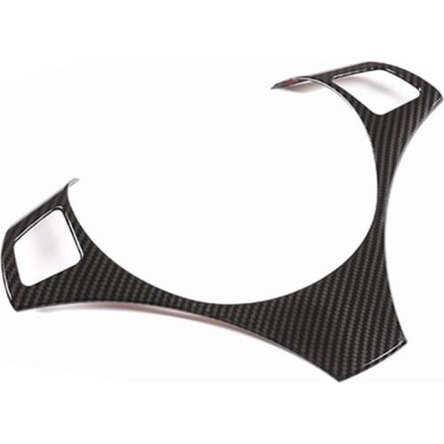 Steering Wheel Panel Switch Button Cover Carbon Fiber Trim for BMW 3 Series/E90 2005-2012,Auto Interior Accessories