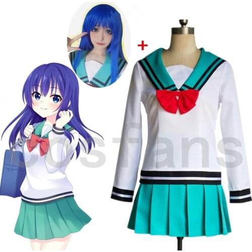Anime The Disastrous Life of Saiki K. women Teruhashi Kokomi cosplay dress Saiki Kusuo no sai-nan Yumehara Chiyo dress and wig