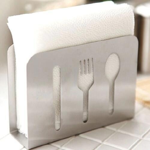 Hollow-Out Stainless Steel Napkin Rack Box Serviette Holder Organizer Tissue Dispenser Storage Case Table Decoration Home Party