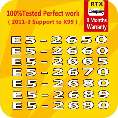 PC Computer Intel Xeon Processor E5-2650 E5-2660 E5-2665 E5-2670 E5-2680 E5-2689 E5-2690 8-Core 20M Cache CPU Server Processor