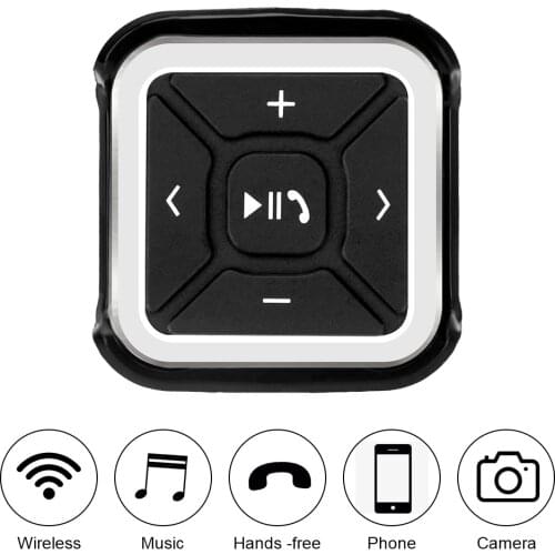For Media MP3 Music Play Steering Wheel Remote Control Car Styling Wireless Bluetooth Smartphone Control for Android IOS