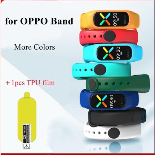 Strap For OPPO Band Smart Bracelet Silicone Wristband Belt Replacement Wrist Color TPU For OPPO Band Smartband Strap Watchband