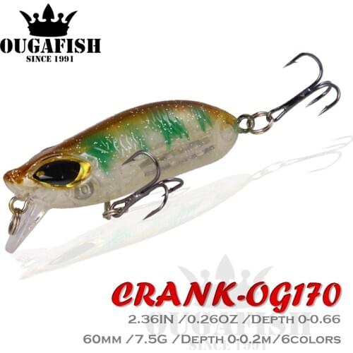Minnow Fishing Lures Weight7.5g Topwater Trolling Crank Bait Wobbler Artificial Baits Articulos De Pesca Hard Metal Double Hooks
