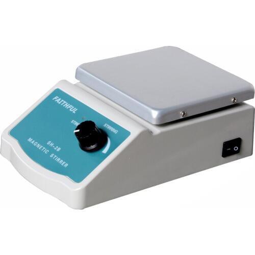 SH-2B Laboratory Magnetic Stirrer Stir Plate Magnetic Mixer ,12x12cm Aluminium Panel, 0~1600RPM,2000ml Volume