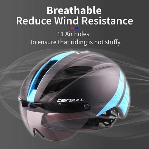 CAIRBULL 280g Ultralight Bike Helmet EPS Aero Road MTB Bicycle In-molded Cycling Helmet Casco Ciclismo With Windproof Lenses
