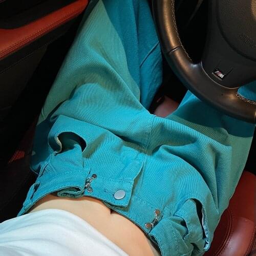 High Waist Adjusted Loose Straight Jeans White Y2K Wide Leg Denim Pants Women Streetpants Female Fall Summer Slim Trousers P063