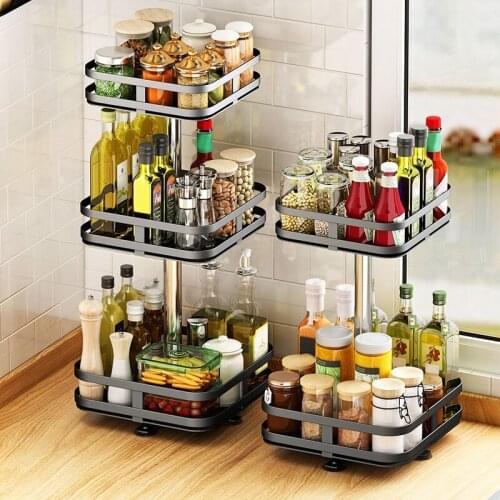 360° Rotating Storage Rack Utilize in Any Room of the House Desktop Storage Holder Kitchen Bedroom Cosmetic Supply HY99