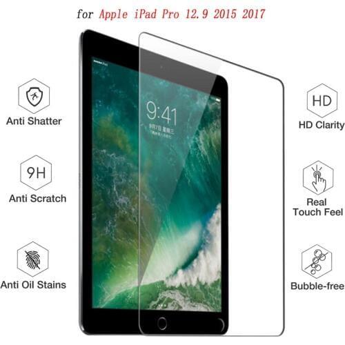 9H Screen Protector for iPad Pro 12.9 Tempered Glass Tablet Protective Screen film Anti-Scratch for iPad Pro 12.9 inch 2017 2018