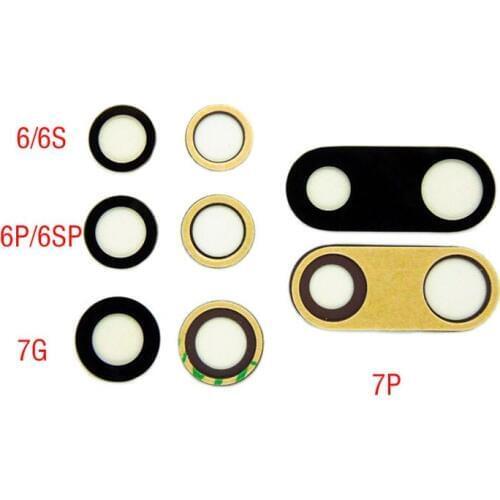10pcs/lot Rear Back Camera Glass Lens With sticker For iPhone 6G 6 plus 6P 6+ 6s 6SP 7G 7 7+ 7P 8G 8+ 8 Plus X Camera lens