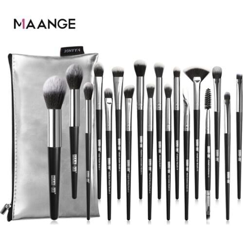18Pcs/Set Eye shadow Brushes Eyebrow Eyeliner Concealer Lip Brush Professional Makeup Brush Set With Brush Bag Beauty tools