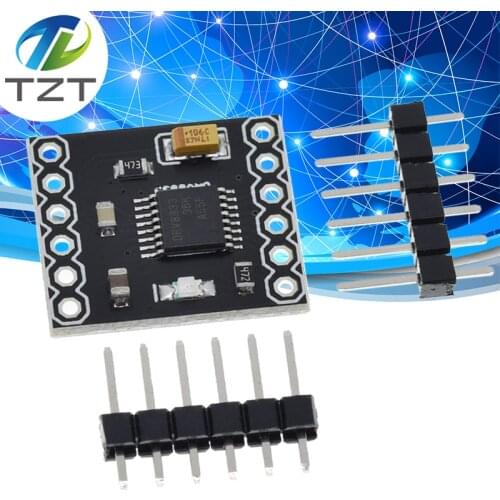 DRV8833 2 Channel DC Motor Driver Module Board 1.5A 3V-10V H-Bridge 4-Wire Step Motor Overcurrent Protection Step Motor Drive