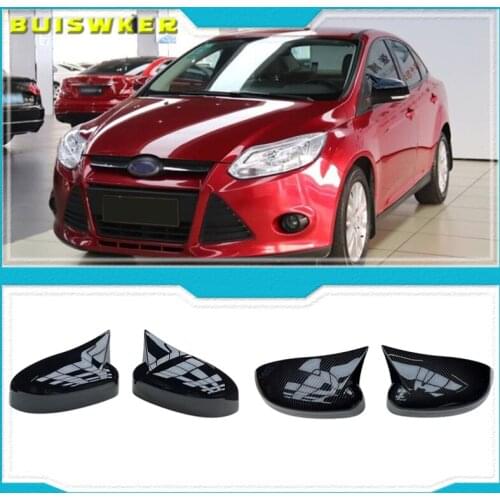 2pcs Car Auto Side Rear View Mirror Cover Trim Caps for Ford Focus MK2/MK3 Sedan(DYB) Turnier(DYB) Hatchback Car Styling