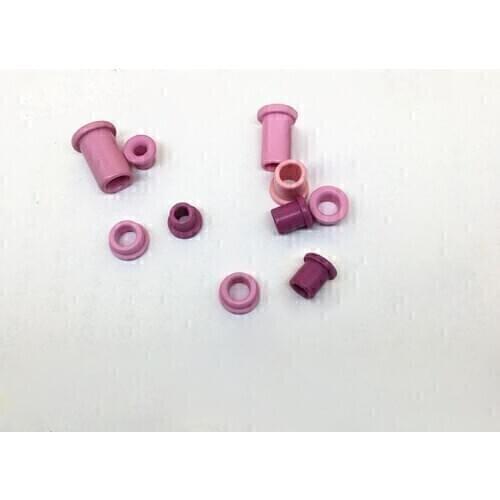 20pcs 1.2mm 1.8mm inside cross-line porcelain eyes washers via hole gaskets ceramics thread through step washer hollow gasket