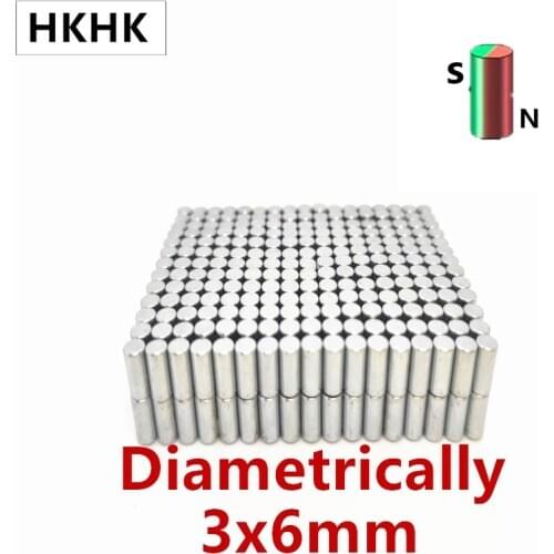 200/400/500/1000P Diametrically Magnet Rod for Bracelet 3D Printed Settlers Board Game NdFeB 3500GS Silver Metal