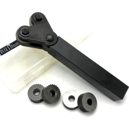 6PCS Reticulated Knurling Knife 0.6mm 1.0mm 2.0mm HSS Inner Hole Embossing Wheel +1PCS 16mmx18mm Steel Lathe Tool Holder Hob