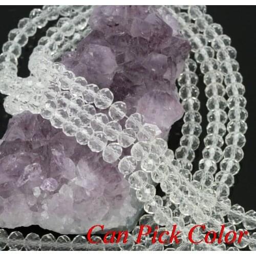 8mm 600Pcs/lot austrian loose strand Mixed Faceted Rondelle Glass Crystal Beads spacer jewelry making mix hty4