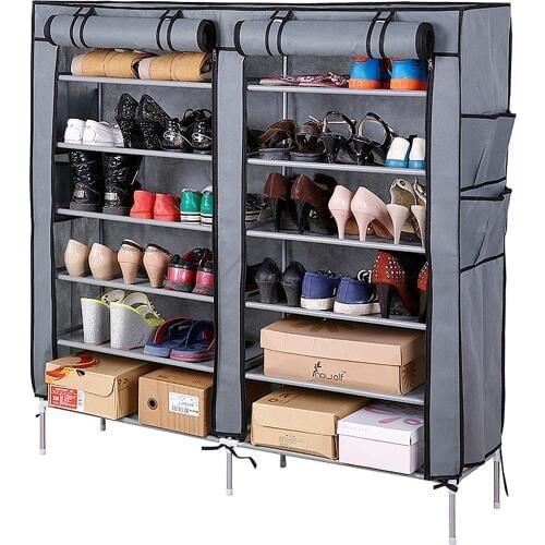 Actionclub Fabric Wardrobe Storage Cabinet Diy Assembly Easy Instal Wardrobe Closet Cabinets For Clothing For Home Decoration