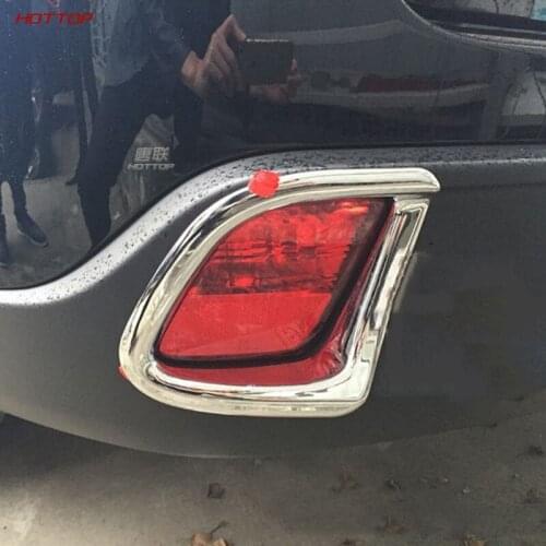 Auto Accessory Chrome Rear Fog Light Fog Lights Lamp Cover Trim Fit For Toyota Highlander 2015