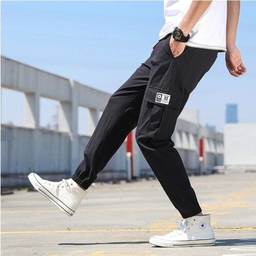 Streetwear Cargo Pants Hip Hop Casual Multi Pockets Harem Pants Male Joggers Trousers Fashion Harajuku Trousers Pants for Men