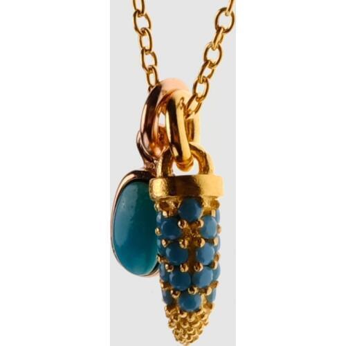 Amorita boutique silver925 ins tendy crescent moon Necklaces