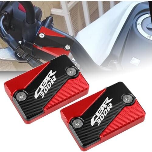 CNC Aluminum Motorcycle Front Rear Brake Fluid Reservoir Cap Cover For Honda CB300R CB 300R 300 R 2015 2016 2017 2018 2019 2020