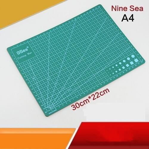 Nine 9 Sea Gundam model tool Double-sided scale Carving Cutting Mat A4 30*22cm