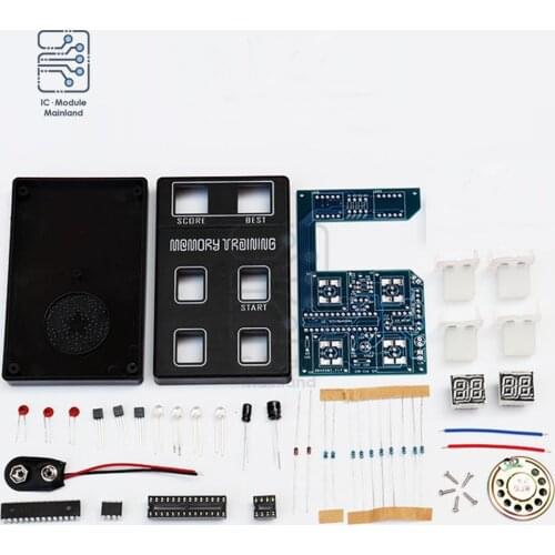 DC 9V Memory Training Game Machine DIY Kit LED Electronic ABS Memory Game Console DIY Kit Puzzle Game Kit Gift