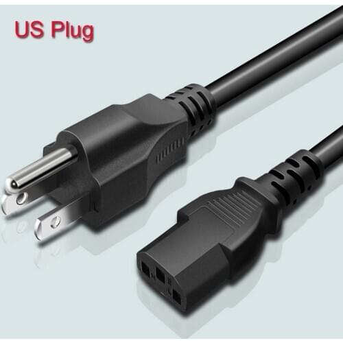 UL certified US Plug power cable is suitable for charging computer displays, audio, printers and other equipment