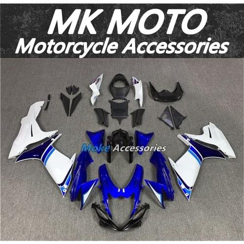 Motorcycle Fairings Kit Fit For gsxr600/750 2011 2012 2013 2014 2015 2016 2017 2018 L1 Bodywork Set White Blue ABS Injection